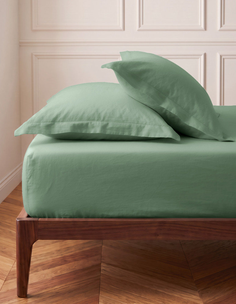 Drap housse en coton bonnet 30 cm STUDIO