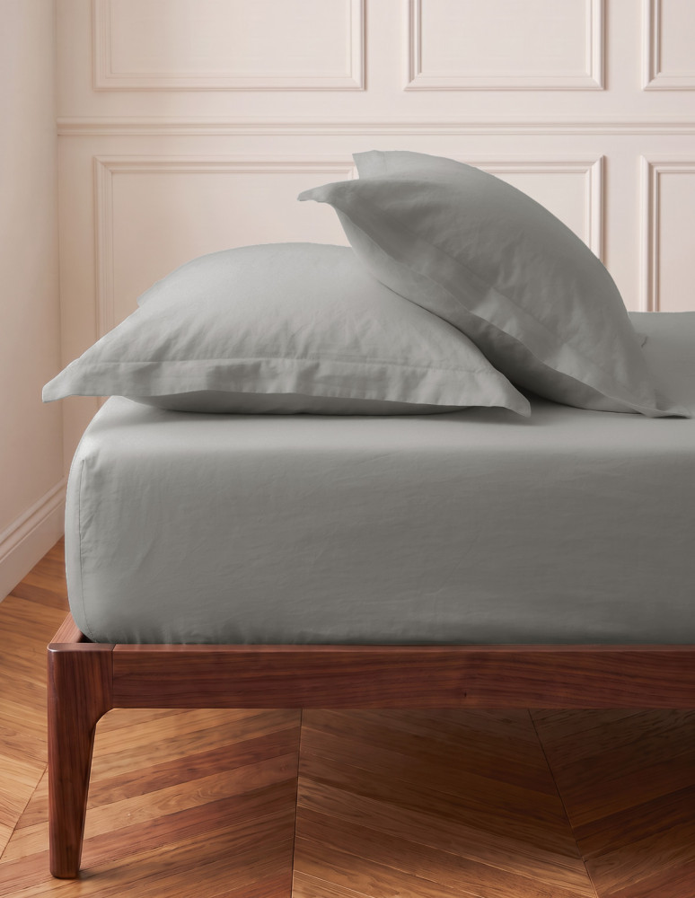 Drap housse en percale de coton...