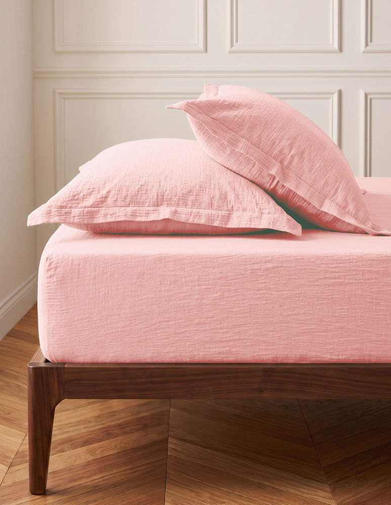 Drap housse en gaze de coton bonnet...