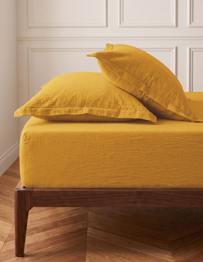 Drap housse en gaze de coton bonnet...