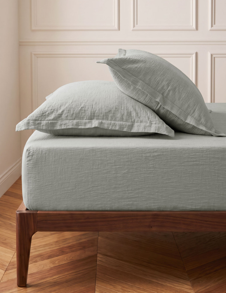 Drap housse en gaze de coton bonnet...
