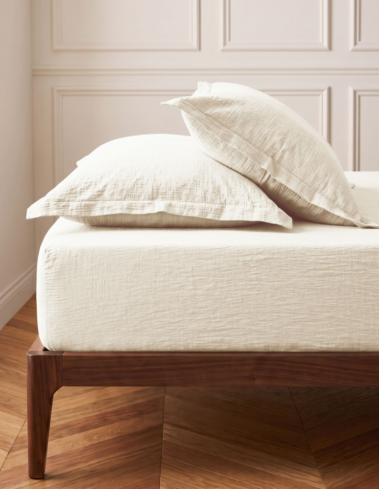 Drap housse en gaze de coton bonnet...