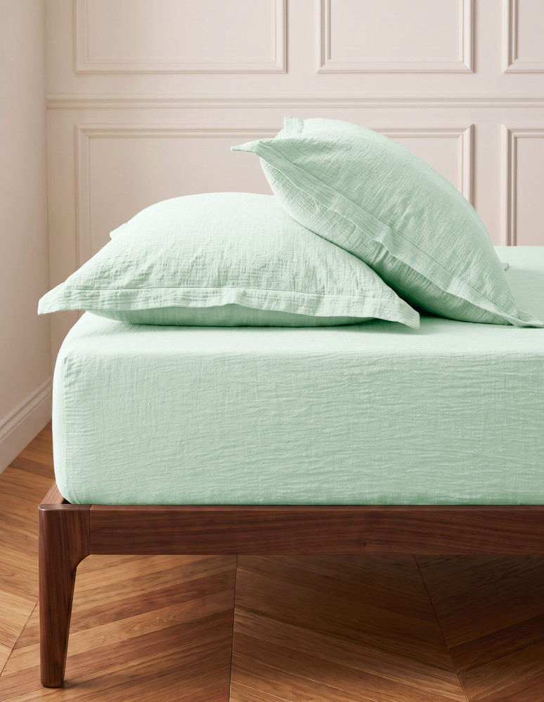 Drap housse en gaze de coton bonnet...