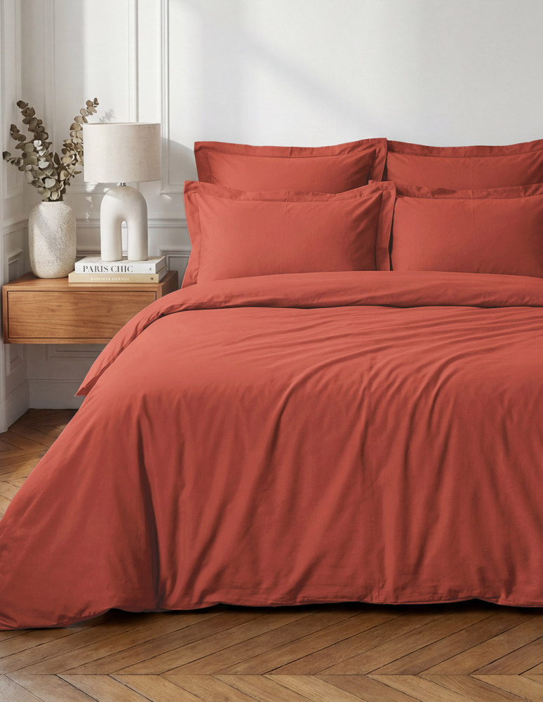 Drap housse en percale de coton...