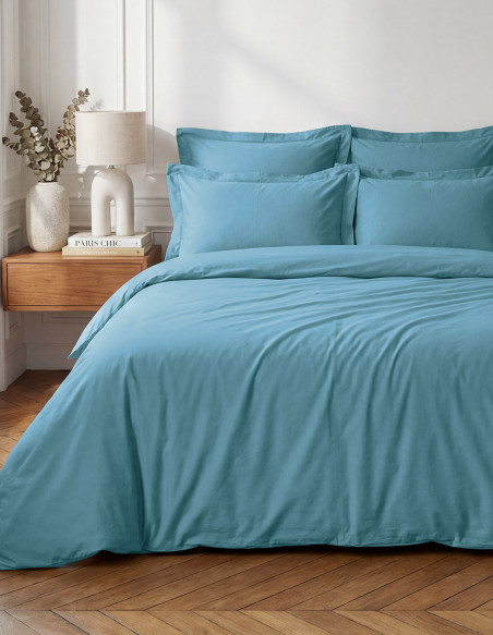 Drap Housse Uni Percale - Grand Bonnet - EASY CARE 80 fils/cm² SENS...