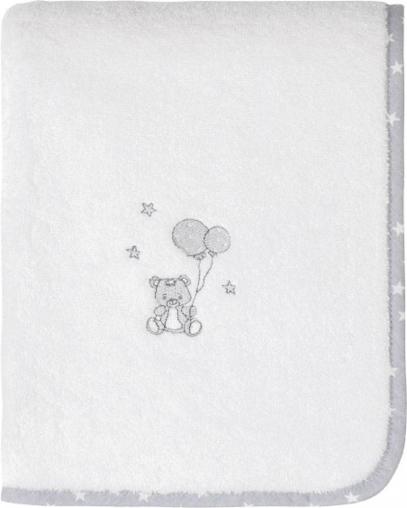 Serviette de toilette 50x90cm BABY SOFT OURS Coton Peigné, Serviett...