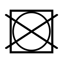 Pictogramme séchage en tambour interdit